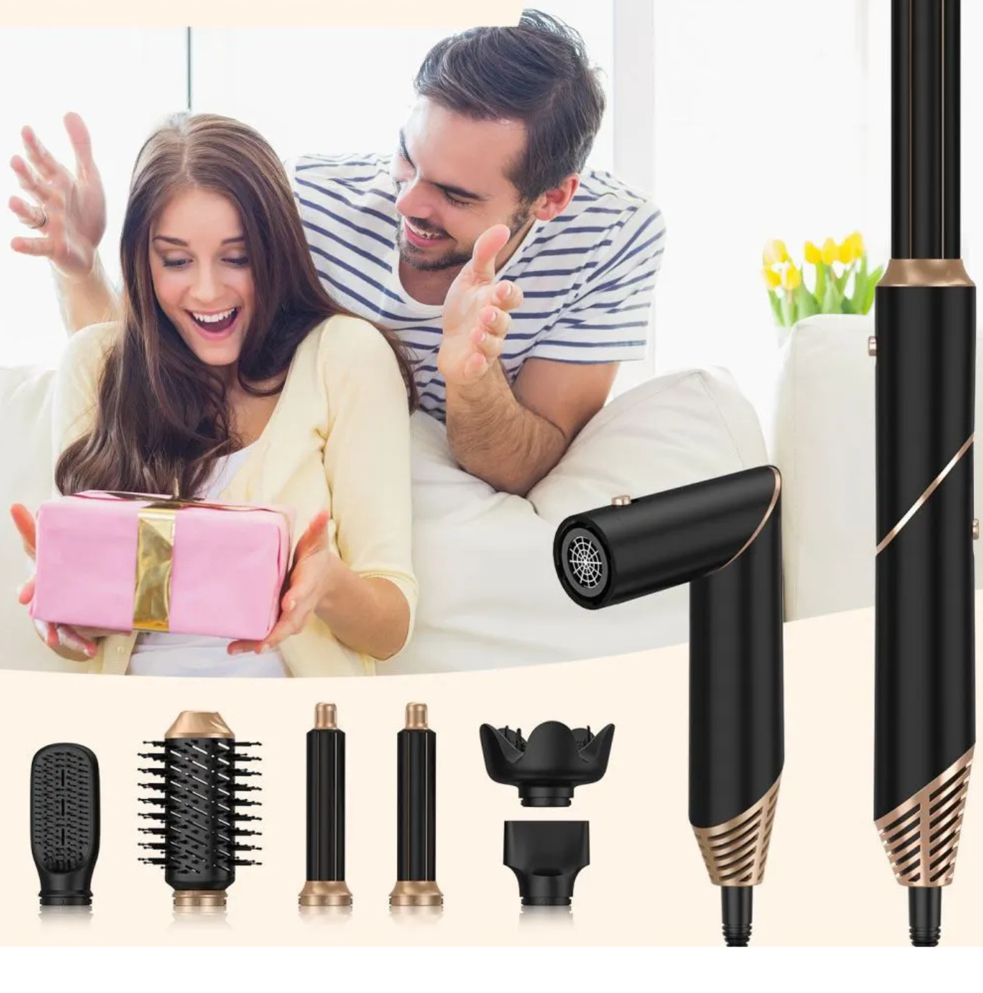 ProFlect 6-i-1 Hårføner som benytter avansert ioneteknologi for å redusere frizz og forbedre hårets glans