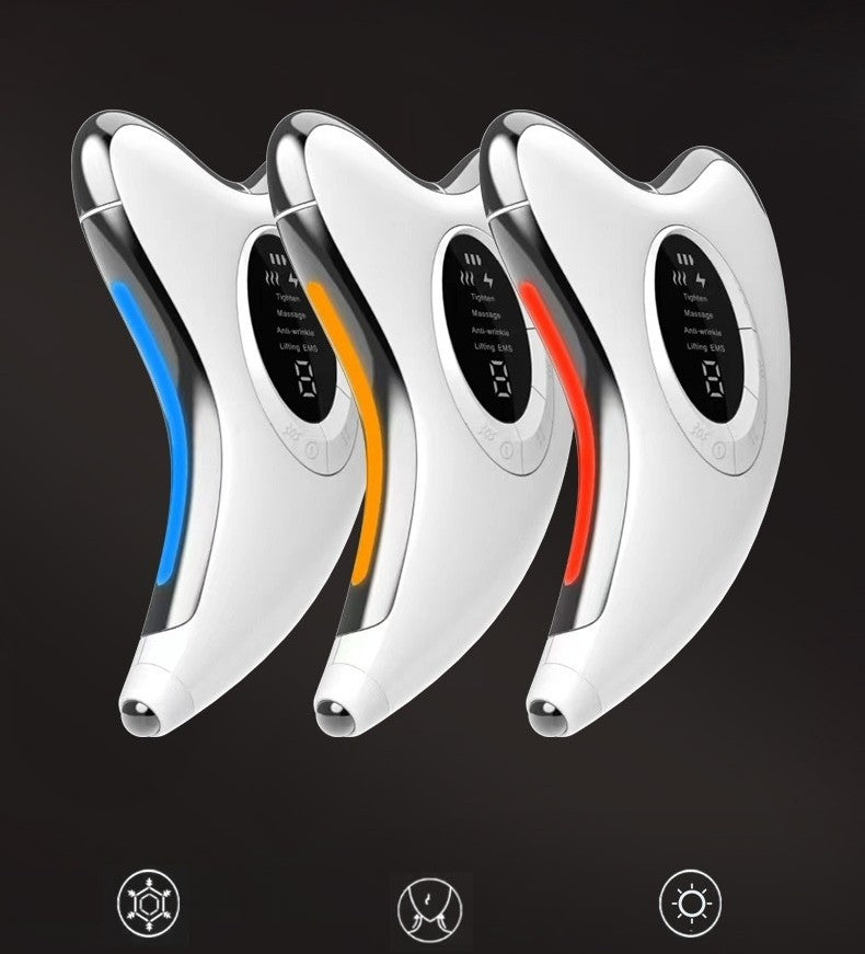 Mikrostrom Gua Sha Pro ansiktspleieapparat med mikrostrøm og varme – Marcanor